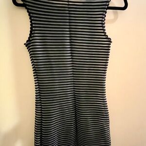 Sheer Stripped Bodycon Dress